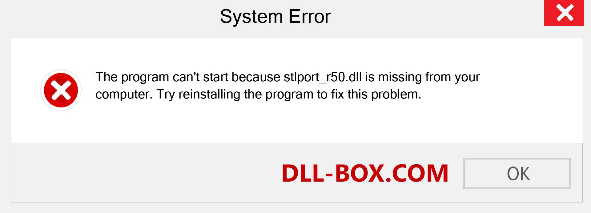  stlport_r50.dll file is missing?. Download for Windows 7, 8, 10 - Fix  stlport_r50 dll Missing Error on Windows, photos, images