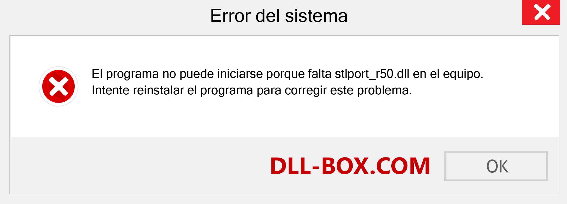 ¿Falta el archivo stlport_r50.dll ?. Descargar para Windows 7, 8, 10 - Corregir stlport_r50 dll Missing Error en Windows, fotos, imágenes